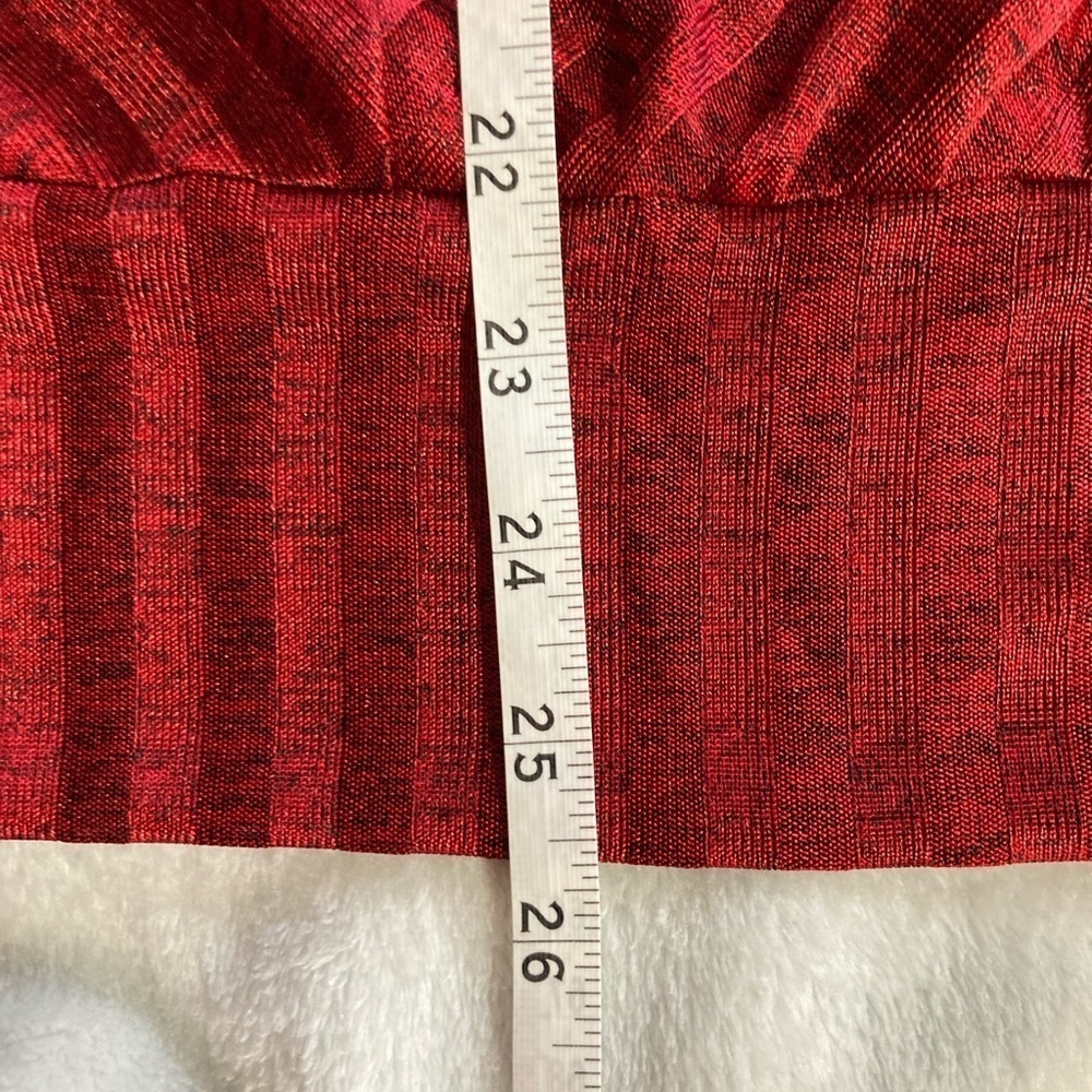 Apt. 9 red long sleeved women’s tunic blouse size medium - Picture 8 of 9